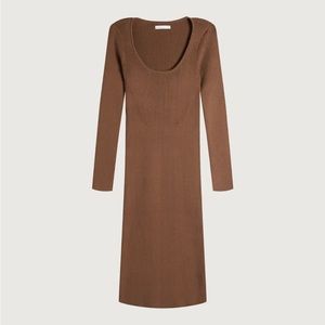 Oak and Fort ribbed knit dress
